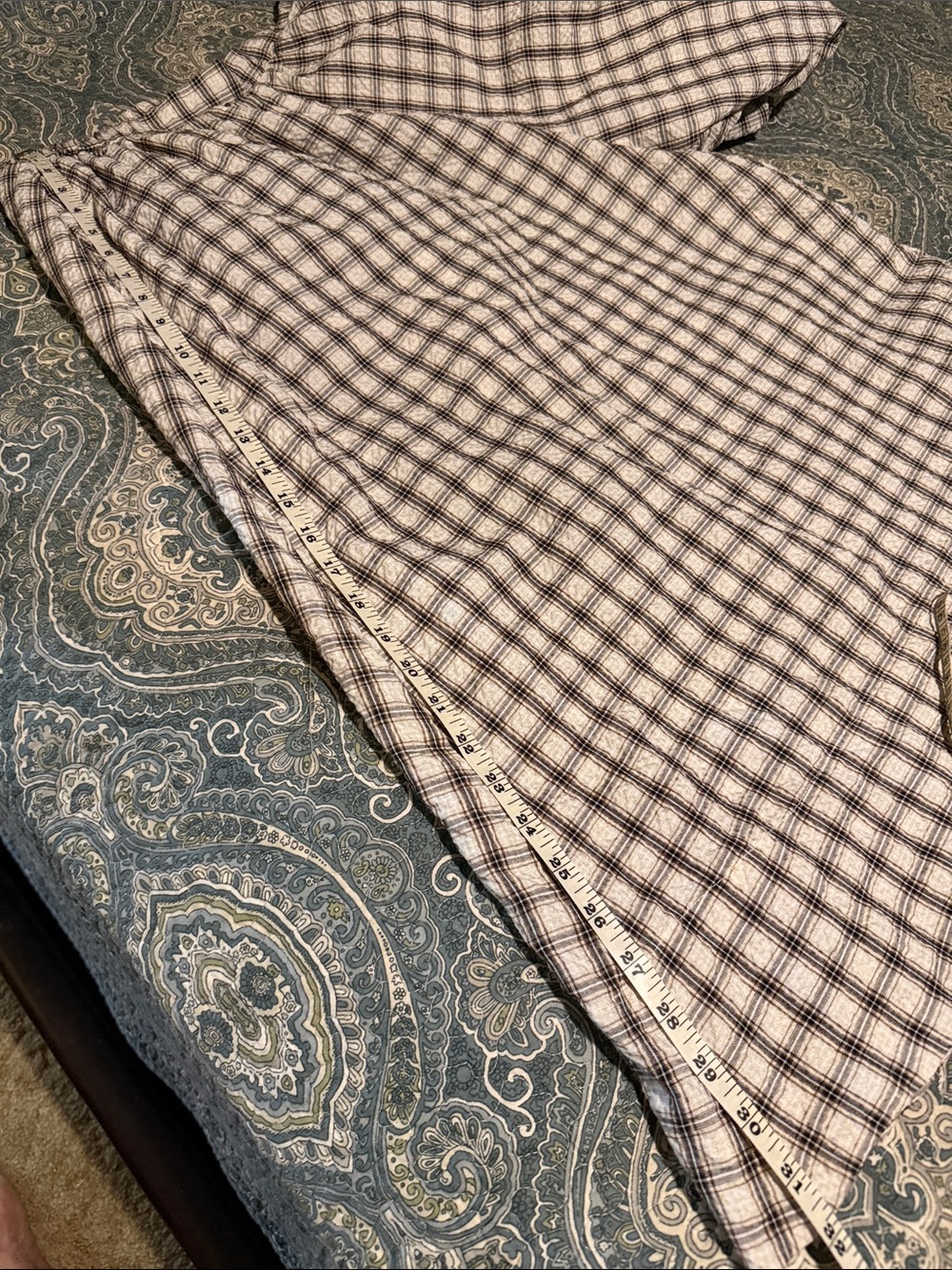 Pants - Gouchos - EASEL of LA - plaid black brown- SZ LG - pant skirt - Picture 7 of 12